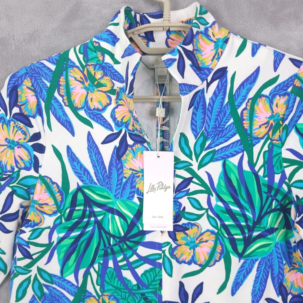 Lilly Pulitzer Rosie Dress Womens XS Golden Hour Glam Floral Hawaiian NEW - Picture 4 of 16